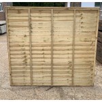 Waney Lap Fence Panels - Green Treated